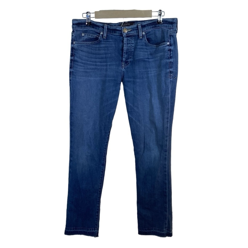 Level 99 Women’s Denim Distressed Straight Leg Button Fly Jeans Size 28